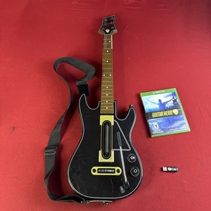 Xbox ONE Guitar Hero Live Bundle Guitar Controller Dongle Game Tested - Picture 1 of 10