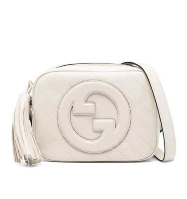 Gucci Blondie Camera Bag GG Logo Mystic White Leather Crossbody Small Shoulder  - Image 1 of 4