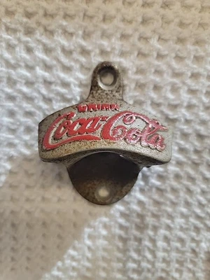 VINTAGE COCA-COLA STATIONARY BOTTLE OPENER STARR "X" BROWN Made In USA! - Image 1 of 4