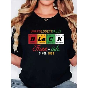 women's loose casual T-shirt, geometric pattern round neck, summer collection - Picture 1 of 12