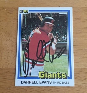 Darrell Evans San Francisco Giants signed Autogramm 1981 Donruss Baseballkarte - Bild 1 von 2