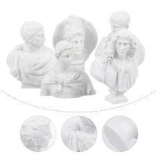 5 Piezas Estatua de Resina Blanca Minitura Decoración Escultura para Fotografía