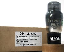 L63 6J5G CV1067 GEC Black Coated Glass Made In England Amplitrex Tested Qty 1 Pc
