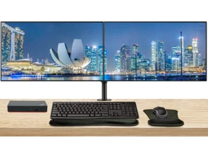 Lenovo ThinkVision S24e Monitor, 2-Pack Bundle + USB-C Dock - Picture 1 of 7