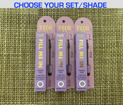 (3 pk.) Relleno TOPPIK FILL ME IN HAIRLINE (0,176 oz./5 g.): ELIGE TU TONO Foto 1 de 4