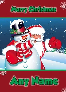 PERSONALISED CHRISTMAS CARD CHILDREN GIRLS BOYS SON DAUGHTER GRANDSON NEPHEW - Picture 1 of 1