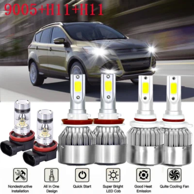 Faro LED haz alto bajo + luz antiniebla 6x kit bombillas para Ford EcoSport 2019 2020 Foto 1 de 4