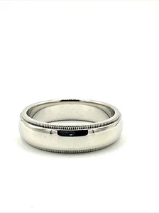 Tiffany & Co. 6 mm Migräne Rand Platin Ehering - Bild 1 von 6
