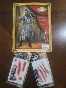 Incharacter Vtg! "Zombie" Mens Large Highly Detailed 4 Pc Costume! New 5☆ 👻👀👈 - Picture 1 of 11