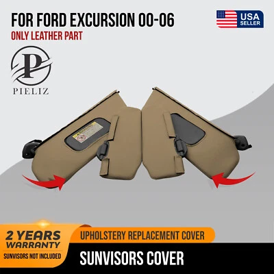 Juego de 4 parasoles cubierta PVC cuero para Ford Excursion 2000-2006 pergamino mediano Foto 1 de 4