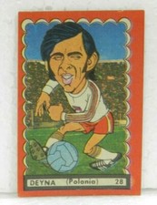 KAZIMIERZ DEYNA (POLAND) Nº 28 1977 ORIGINAL FOOTBALL SOCCER CARD