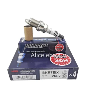Set of 4 Genuine NGK 2667 Iridium IX Spark Plugs BKR7EIX - Picture 1 of 1