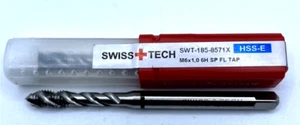 Swiss+Tech M6x1.0 6H HSS-E DIN371 Spiralflöte schwarz Ringgewindebohrer SWT-185-8571X - Bild 1 von 4