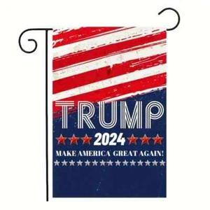 *NEW* TRUMP 2024 ~ MAKE AMERICA GREAT AGAIN ~ 12X18 Inch Garden Flag - Picture 1 of 1