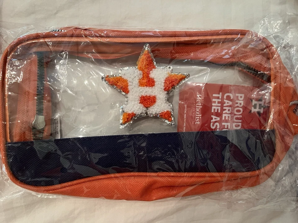Houston Astros Clear Purse Bag No Strap  - Image 1 of 1