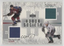2001-02 Upper Deck Honor Roll Society /100 Paul Kariya Milan Hejduk #HS-HK HOF