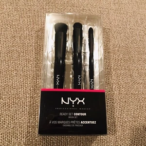 NYX 3 PIECE PROFESSIONAL CONTOUR MAKEUP BRUSHES NIB BRIDE ARTIST - Picture 1 of 3