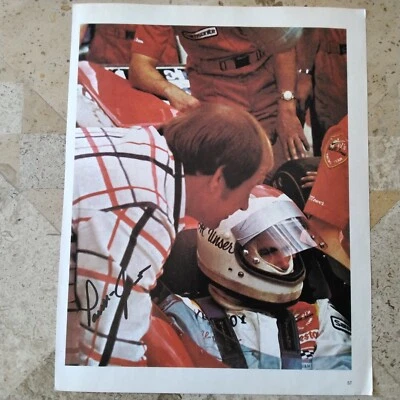 Фотография Парнелли Джонса с ПОДПИСЬЮ из Зала славы гонщика 70-х Indy 500 NASCAR - Изображение 1 из 4