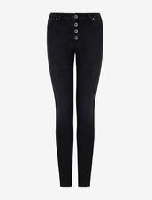 $120 A|X Armani Exchange Women Mid Rise Denim 5 Pocket Skinny Jeans, Black, 31 S