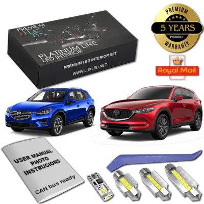 LUXLED Mazda CX-5 CX3 LED Interior Kit Premium White Error Free Bulbs KE KF CX5 CX30