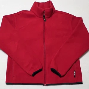 Woolrich Womens Long Sleeve Polartech Fleece Zip-Up Sweater Jacket Red Size M - Picture 1 of 9