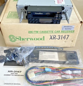 Old School Sherwood XR-3147 AM/FM Shaft Type Cassette Receiver, Factory Refurb. - Bild 1 von 24