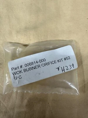 +NEW - Viking WOK Burner Orifice Kit #52 - 1pc - part # 006814-000 - Image 1 of 4