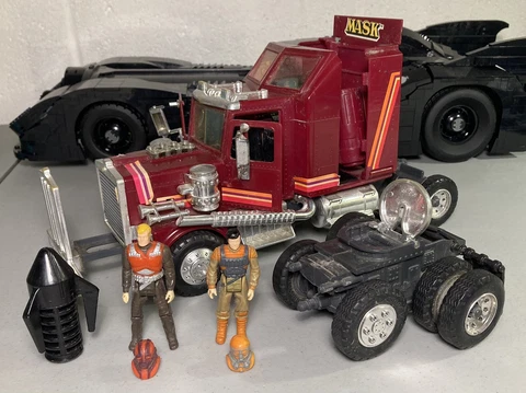 Vintage 1985 M.A.S.K. Rhino Truck Bruce Sato Matt Trakker Near Complete Toy MASK Cover