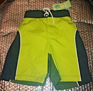GYMBOREE  Navy Lime Green Swim Trunks Board Shorts Boys Size 3 - Picture 1 of 11