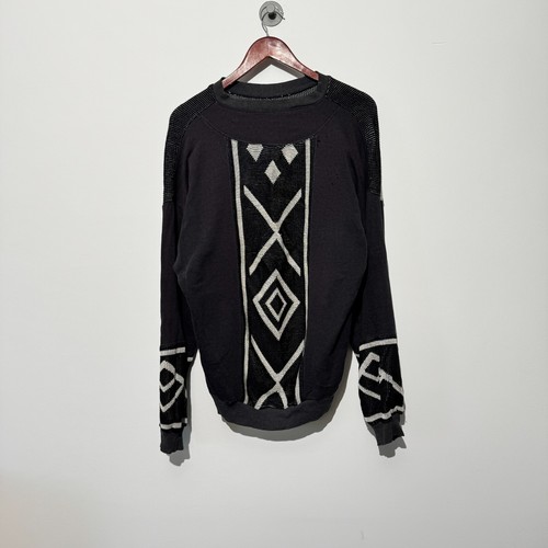 GUCCI Maglione vintage unisex nero acrilico taglia M vestibilità regolare