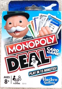 Monopoly Deal Card Game Brand English Classic Property Trading Game by Hasbro - Picture 1 of 3