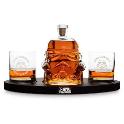Stormtrooper Whiskey Decanter Set -  Star Wars Gifts For Him - Glass Barware - Image 1 of 4
