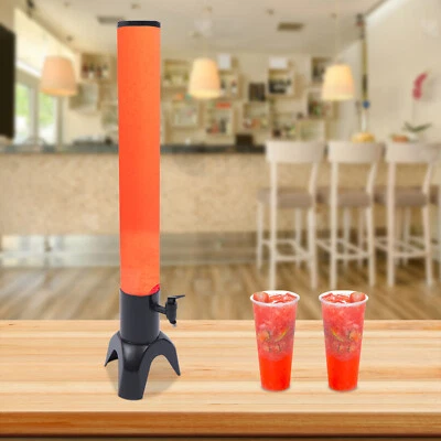 Beer Tower Dispenser with Stainless Steel Tap and Individual Ice Tube 3L/100oZ - Image 1 of 4