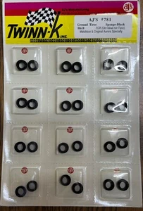 12pr AJ's #4643 Sponge Donuts Untrued Tires for AFX Specialty, 4Gear, Matchbox + - Picture 1 of 2