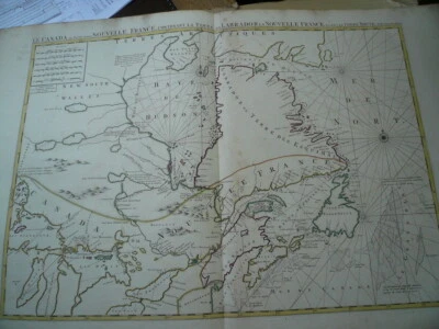 Le Canada ou Partie de la Nouvelle France, año 1700, Mortier Pierre-ORIGINAL-- Foto 1 de 4