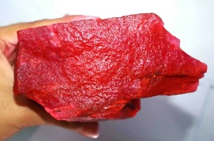 DYED 4745CT Certified Natural AAA+ Huge Red Ruby Rough Gemstone Saturday DI483 - Picture 1 of 5