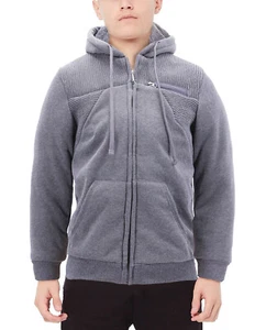 Boy’s Soft Sherpa Lined Juniors Youth Fleece Sweater Kids Zipper Hoodie Jacket - Picture 1 of 13
