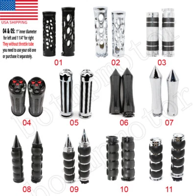 Motorcycle Hand Grips for Honda Shadow Aero ACE Spirit Sabre VT 600 750 1100 - Image 1 of 4