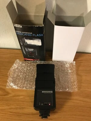 IOB BOWER DIGITAL AUTOFOCUS FLASH SFD728C FOR CANON: WORKS, WATCH VIDEO - Image 1 of 4