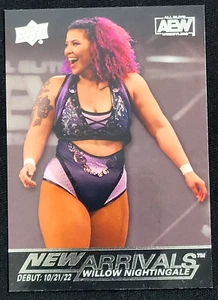 2022 UPPER DECK AEW NEW ARRIVALS WILLOW NIGHTINGALE SILVER - Bild 1 von 2