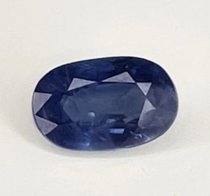 Unheated Blue Sapphire Oval 0.90ct Gem Report - Bild 1 von 5