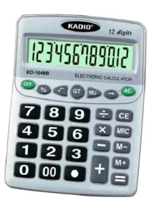 Calcolatrice Elettronica Digitale KD-1048B 12 Cifre Scuola Ufficio sus - Foto 1 di 1