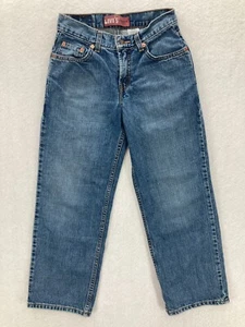 Levis 550 Boys Relaxed Fit Blue Denim Jeans Size 12 REG 26W x 26.5L Med Wash - Picture 1 of 9