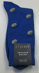 Men’s Trouser Socks Taco Design J. Crew Navy Blue Socks New - Picture 1 of 1