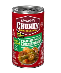 Campbell'S Chunky Soup, Healthy Request Chicken and Sausage Gumbo, 18.8 Oz Can - Picture 1 of 8