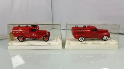 Vintage Solido Age D’or Pompier Dodge 4415 & Citerne 4422 Die Cast 1:50 Lot Of 2 - Image 1 of 4