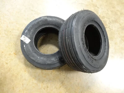 TWO New 13X5.00-6 Carlstar (Carlisle ) Straight Ribbed Tires 4 ply 5180211 - Image 1 of 3