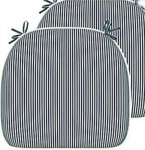 2 Pcs Outdoor Seat Cushions Patio Chair Pads with Ties Water-Repellent - Picture 1 of 4