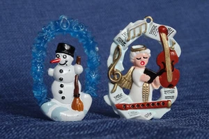 Ü Ei: Sammelfigur Konvolut aus Schöne Adventszeit Weihnachtsbaumschmuck handgem. - Bild 1 von 3