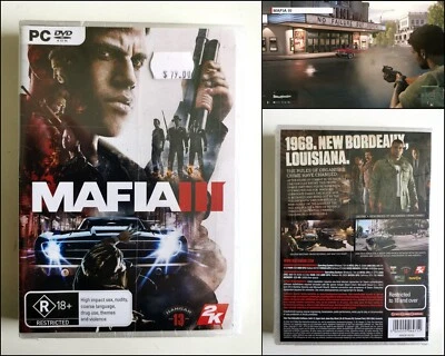 Brand New Genuine Sealed Mafia III 3 PC DVD Game (2016) - Image 1 of 3